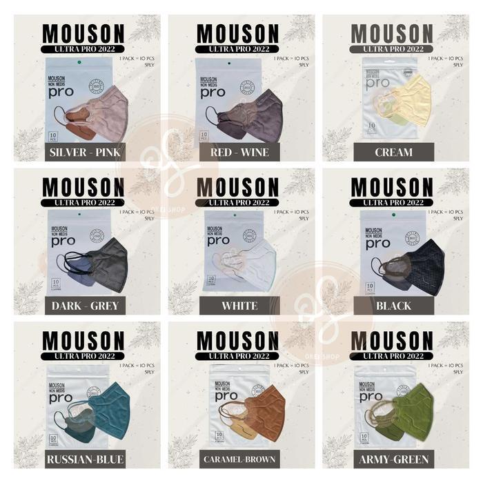 "New" Masker Mouson KN95 New pro 5ply / Mouson Pro / Mouson New Pro