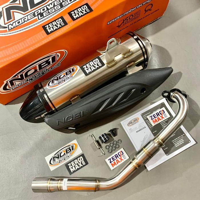 Knalpot Standar Racing Nobi Nob1 Bold X Stainless Nmax Old 2015-2019 Original