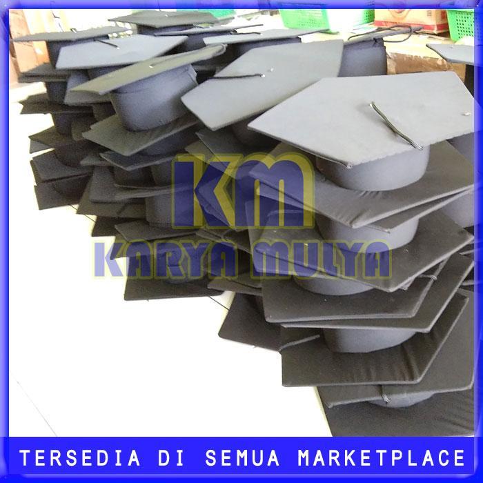 SIAPKIRIM Topi Wisuda Sekolah Dasar - Topi Toga Kelulusan SD Warna Hitam - KM READY STOCK