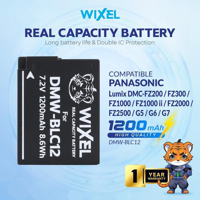 WIXEL Baterai Kamera DMW-BLC12 for Panasonic Lumix DMC-FZ200 / DMC-FZ300 / DMC-FZ1000 / DMC-FZ1000