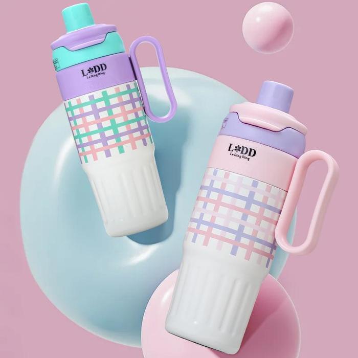 LDD-Tumbler Stainless 800ML Tahan Dingin Tumbler Sedotan Botol Minum Aesthetic Besar Termos