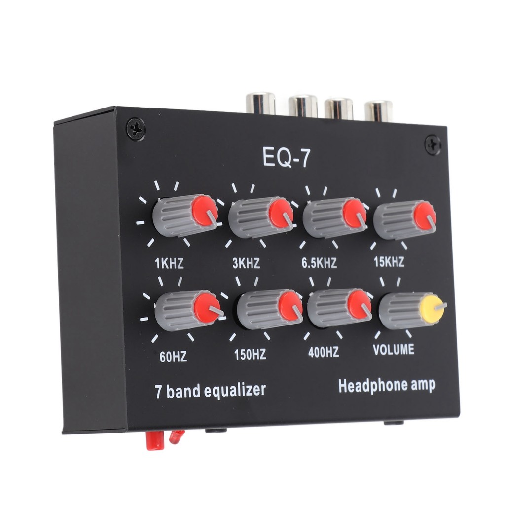 7 Band Digital Equalizer 7 Band Equalizer 7 Band Sound Equalizer 12dB High Bass Adjustment Dual