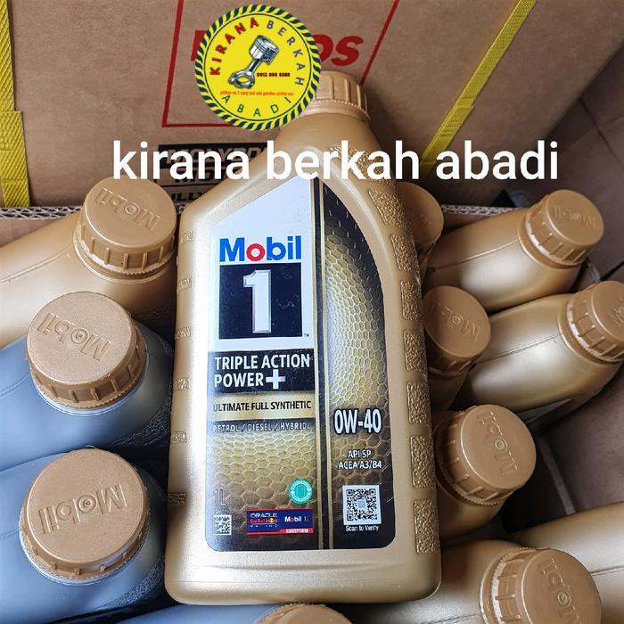 OLI MOBIL 1 TRIPLE ACTION POWER +0W40 KEMASAN 1 LITER
