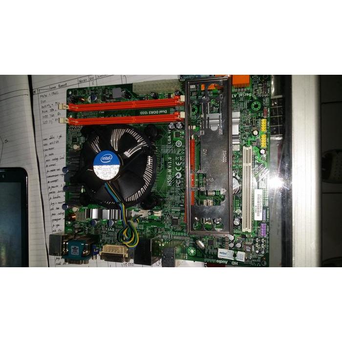 Paketan mobo + core i3 + fan BARU
