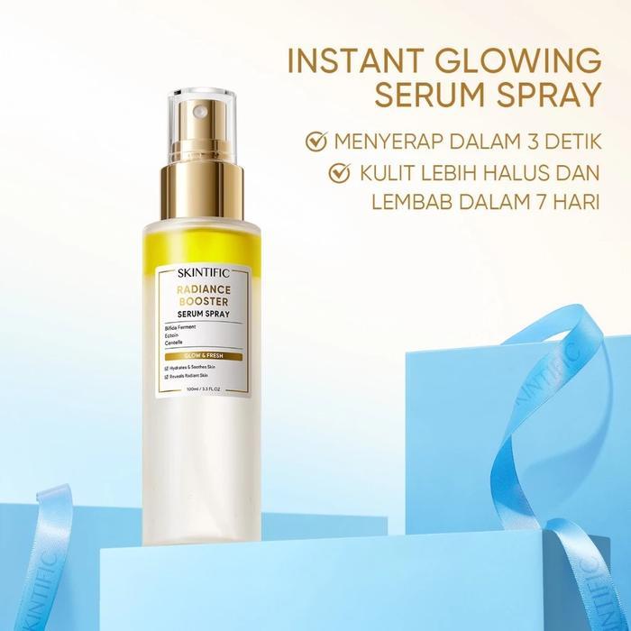 Skintific Radiance Booster Serum Spray Instant Glowing Serum Face Serum Spray