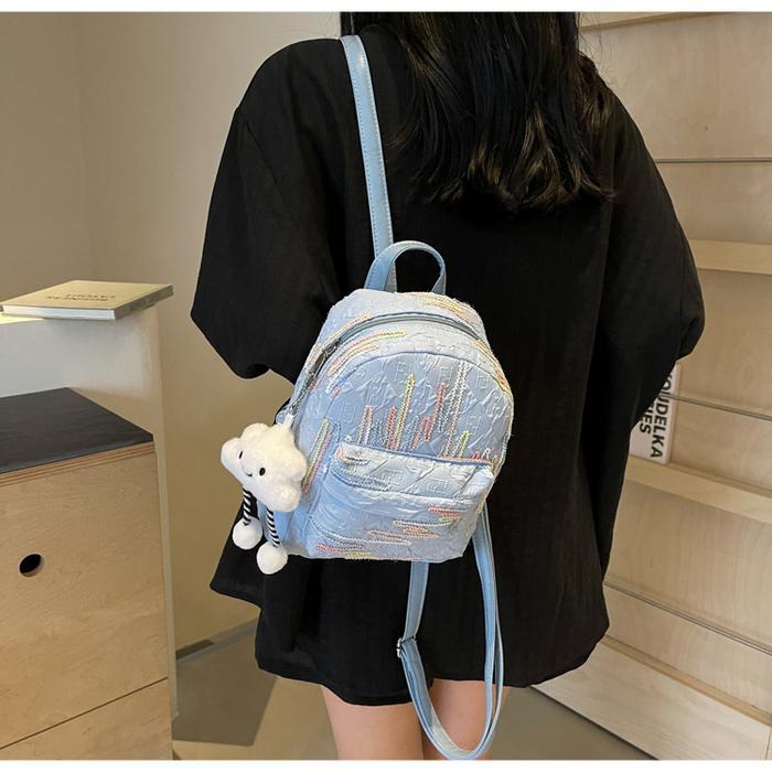 Hody Bag - Tas Ransel Wanita Plus Gantungan Tas Wanita Model Korea Tas Ransel Mini Backpack Muat