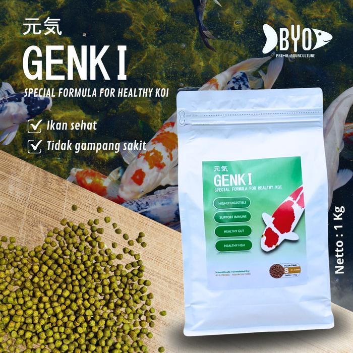 Pakan Koi Premium Genki untuk Kesehatan Ikan Koi dengan Probiotik & Prebiotik Meningkatkan Imunitas