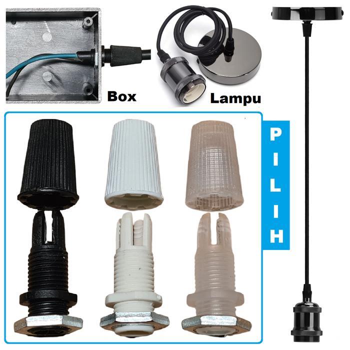 Cable Gland Jepit Kabel Lampu Gantung Panel Box Pendant Lamp Wire Lock