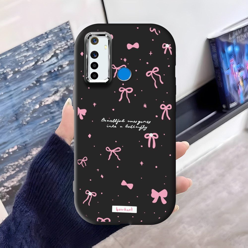 Phone Case Silikon Kupu Cesing For Realme 5 5i 5S 6i Case Untuk Casing Hp Softcase Fashion Fancy Sil
