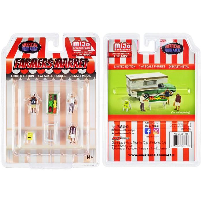 Ready AD-76501MJ AMERICAN DIORAMA FARMERS MARKET FIGURE SET MIJO