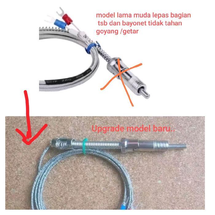 [] 2m K type Thermocouple Bayonet Kabel 2 meter