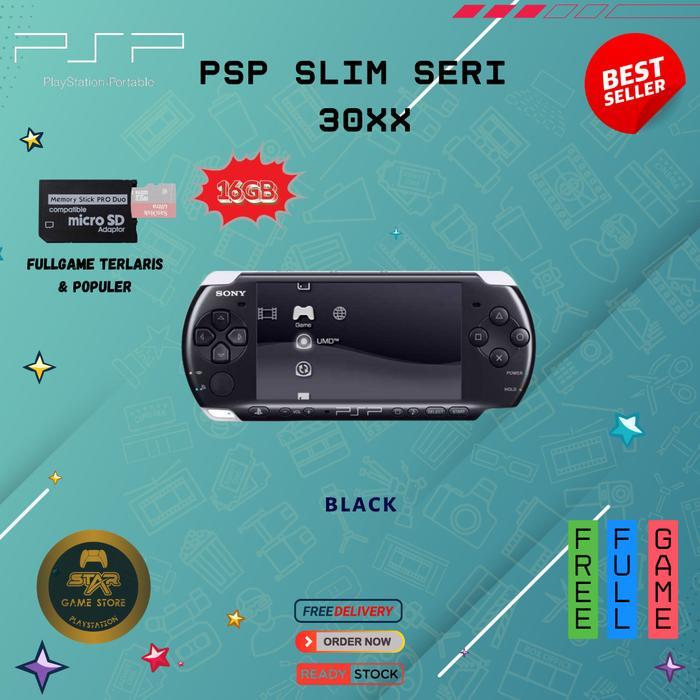 Sony PSP Slim Seri 3000 Full Game Full Set 16GB Refurbished