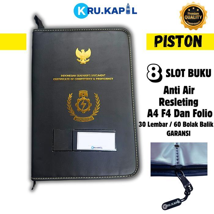 Map Dokumen Pelaut Resleting Isi 30 Lembar Plastik Tebal Buram Transparant 4 Tempat Buku Pelaut,