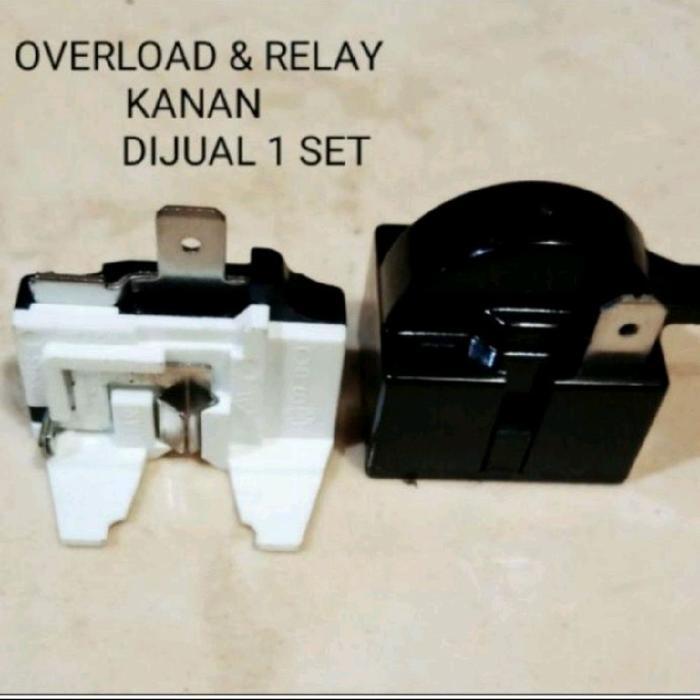 (1-4) Relay Ptc Overload Kulkas Kaca Showcase Lemari Pendingin Minuman (1 Set)