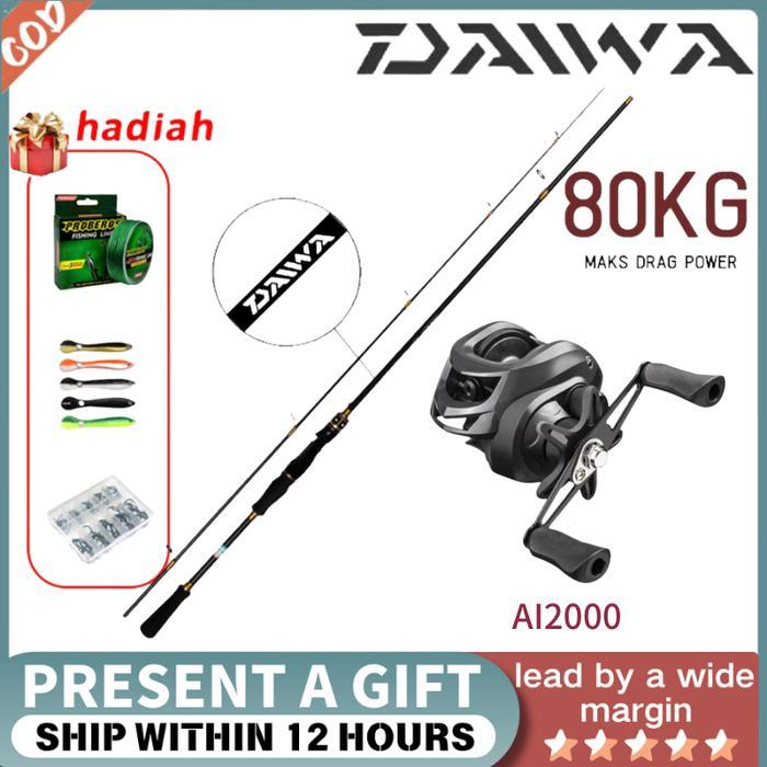 Beli 1 Dapat 5Profish Set Alat Pancing Lengkap Berkualitas Terbaik - Joran Anti Patah + Umpan Ikan