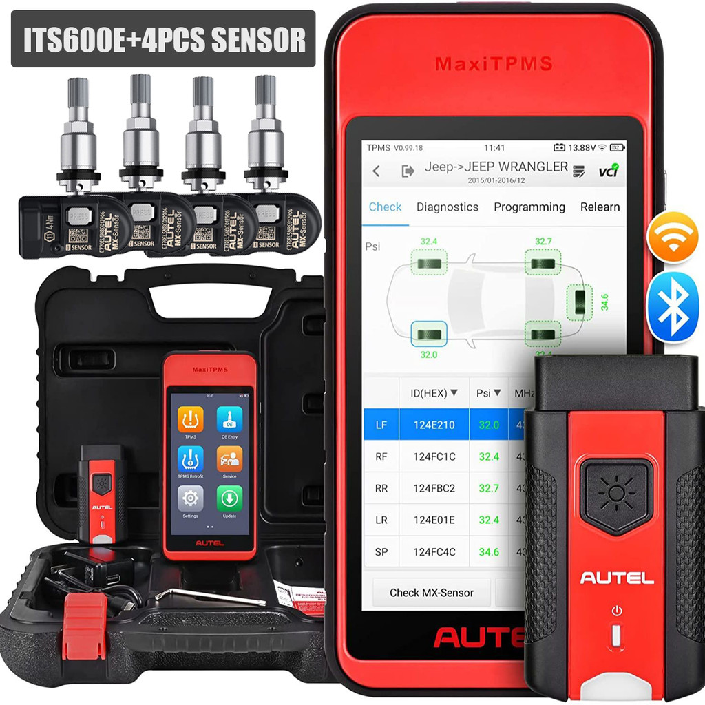 Autel MaxiTPMS ITS600E TPMS Relearn Programming Activate Tool, OBD2 Wireless Diagnostics Scanner,