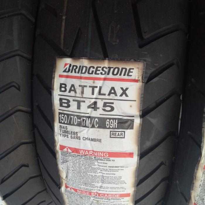 Ban Luar Bridgestone Battlax Bt 45 Ukuran 150/70-17 Battlax Tubeless