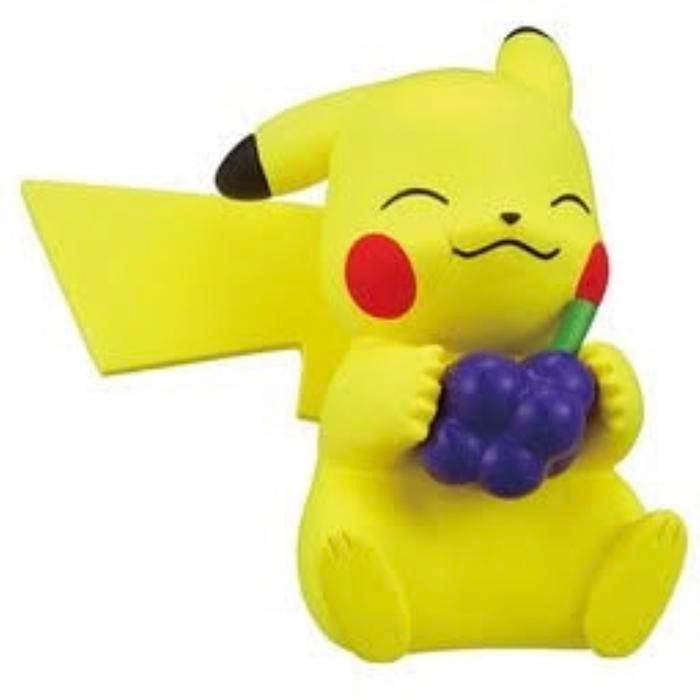 Gacha / Gashapon Pokemon Manpuku Pakupaku Mascot - Pikachu [Split]