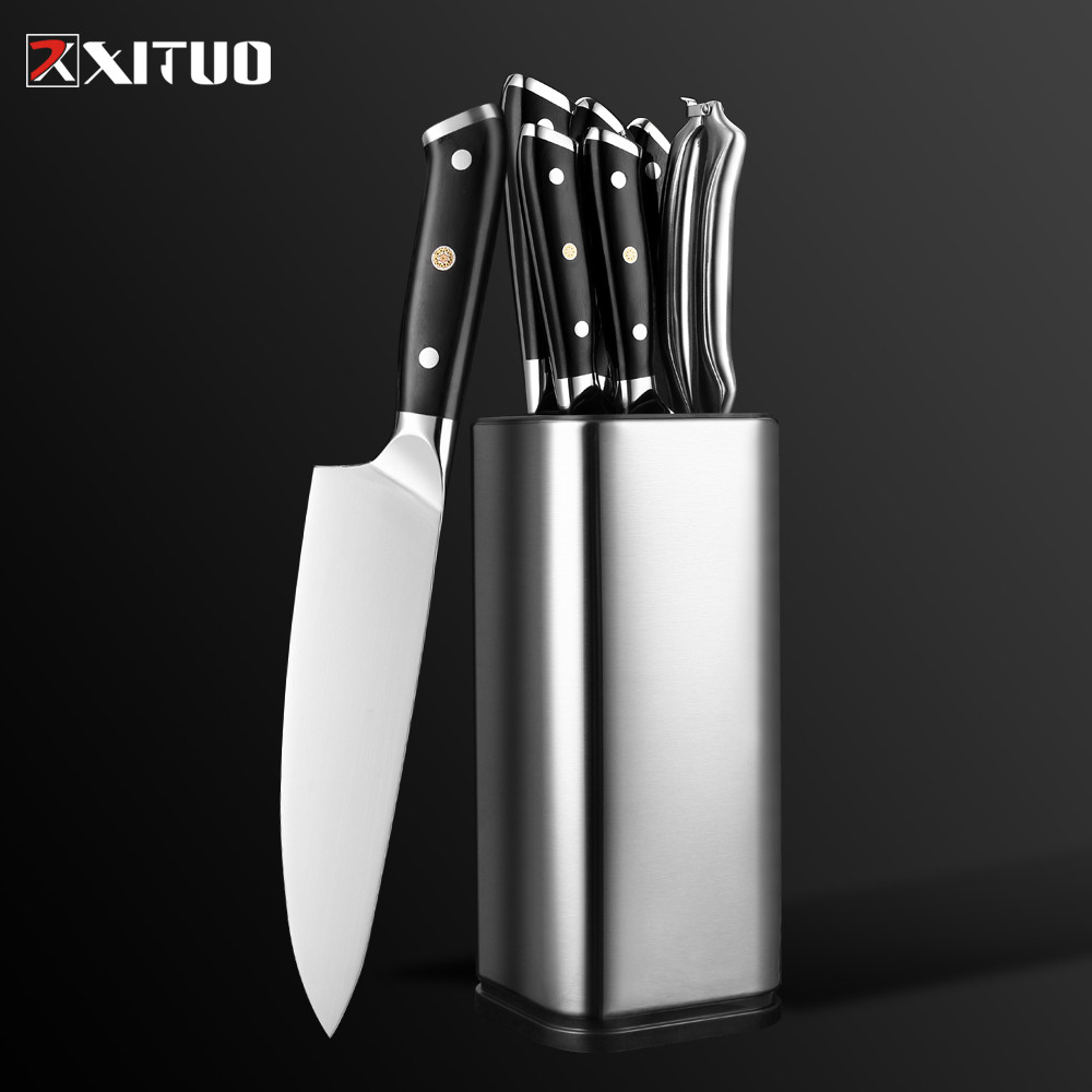XITUO Chef Kitchen Knife Set Super German Steel Cook Knife Japanese Santoku Utility Knife Meat