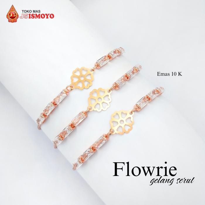 JTTOP GELANG TALI SERUT KOMBINASI EMAS FLOWRIE J5 ISMOYO