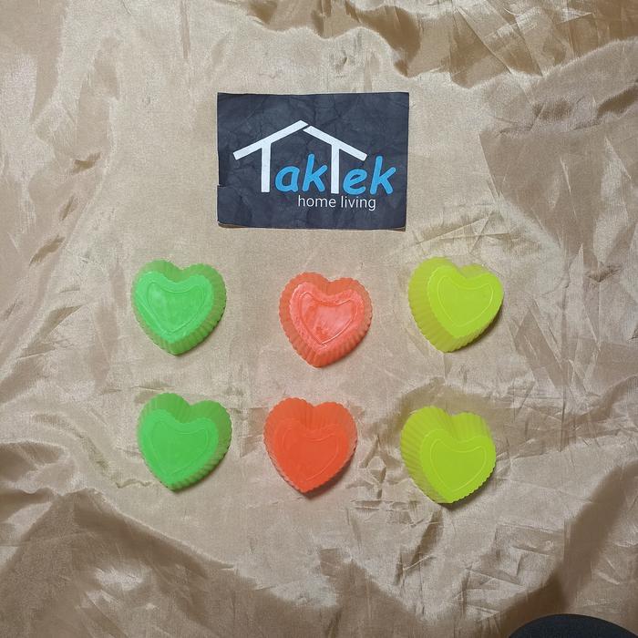 CETAKAN LOVE PLASTIK ROTI KUKUS AGAR COKLAT JELLY PUDING KUE PUTU AYU BASAH