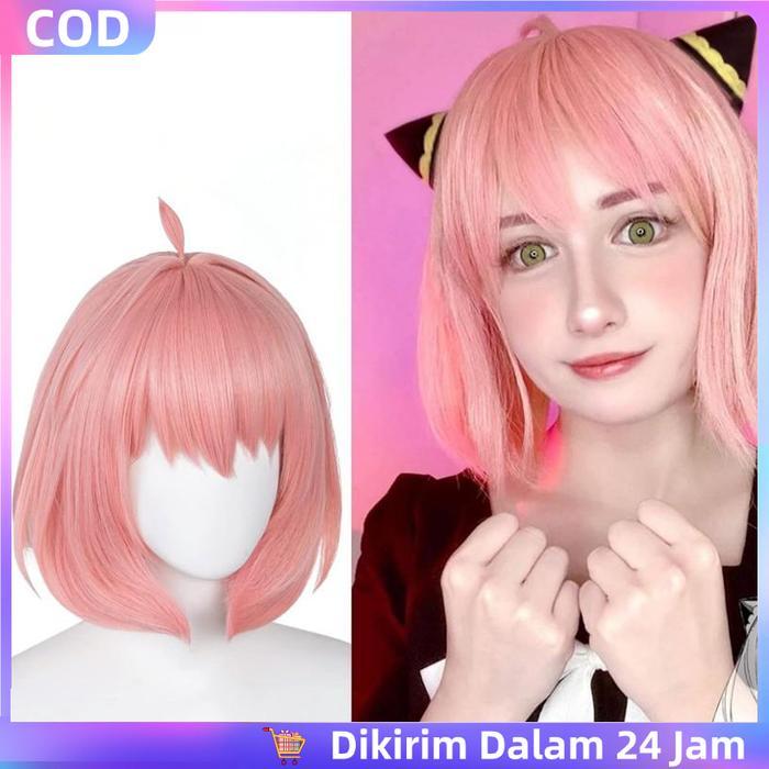 SALE Cosplay + Wig Wig Anime Cewek Wig Maomao Wig Rambut Palsu Anime SpyFamily Anya Ania Cos Wig