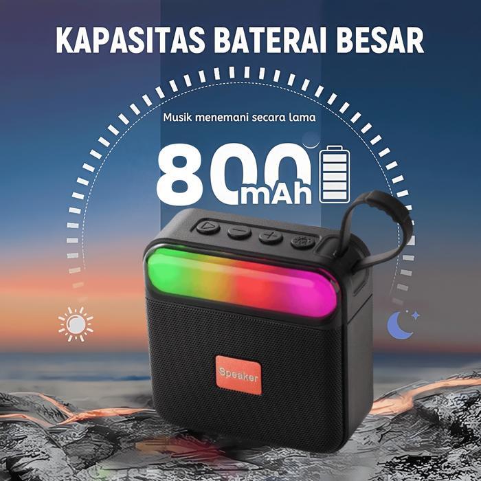 TERLARIS CODSpeaker Bluetooth Mini dengan Lampu RGB miniatur sound system dan lighting Home