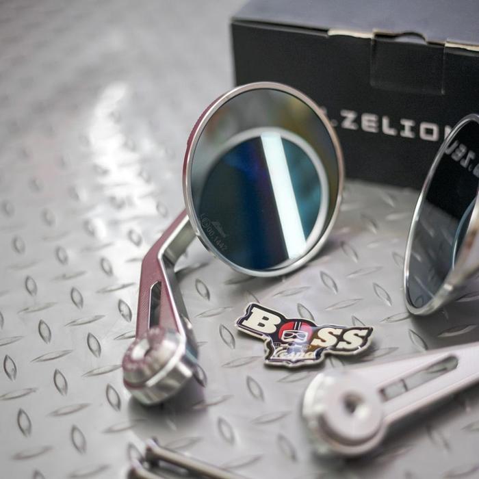 Spion Bar End Zelioni Circle Chrome Vespa Sprint Primavera GTS S LX