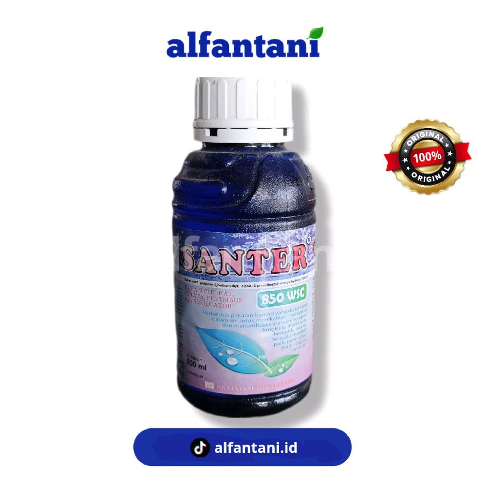Santer 500 ml Perekat, Penembus, Perata Ampuh Lindungi Pestisida dari Hujan