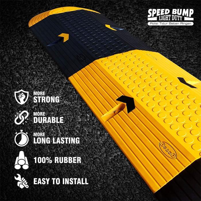 OsanO Rubber Speed Bump Tengah Light Duty Polisi Tidur