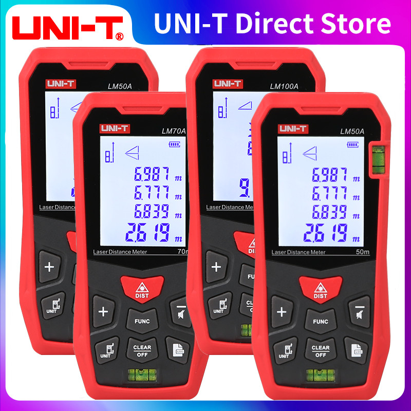 PROMO HARI INI  UNI-T Laser Rangefinder LM50A LM70A LM100A LM120A Laser Distance Meter Digital Range