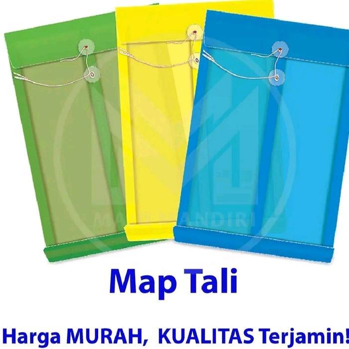 Paket Murah 12 Pcs Map Tali Plastik / Map Business File / Bisnis File Harga Grosir Stationery Biru,