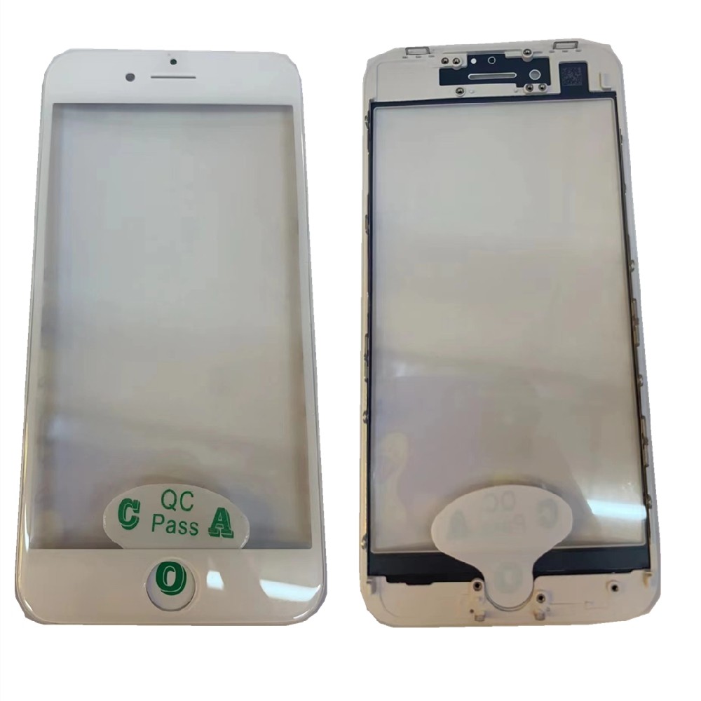 10pcs Top Cold Press 3 in 1 LCD Front Screen Glass With Frame OCA Glue For iphone 8 7 6 6s plus 5 5s