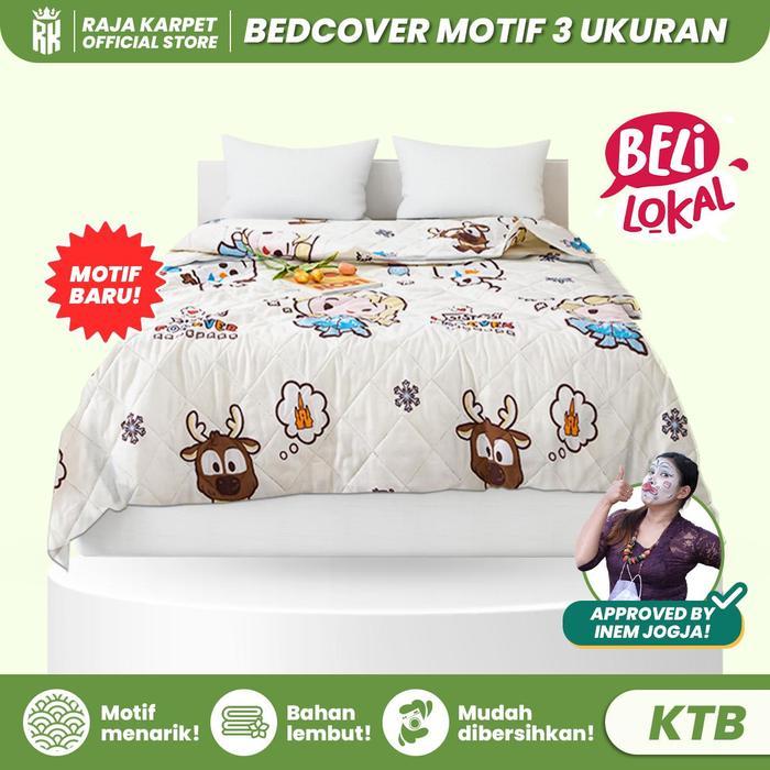 Bonita World - Inem Selimut Microtex Motif Estetik Bedcover Only Hanya Selimut 205229