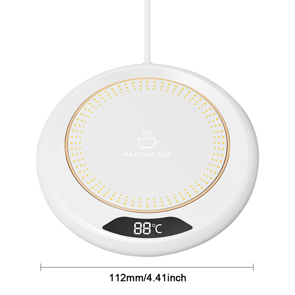 Electric Coffee Warmer USB Plug Coffee Mug Warmer 3 Temperature Setting Portable Cup Warmer for