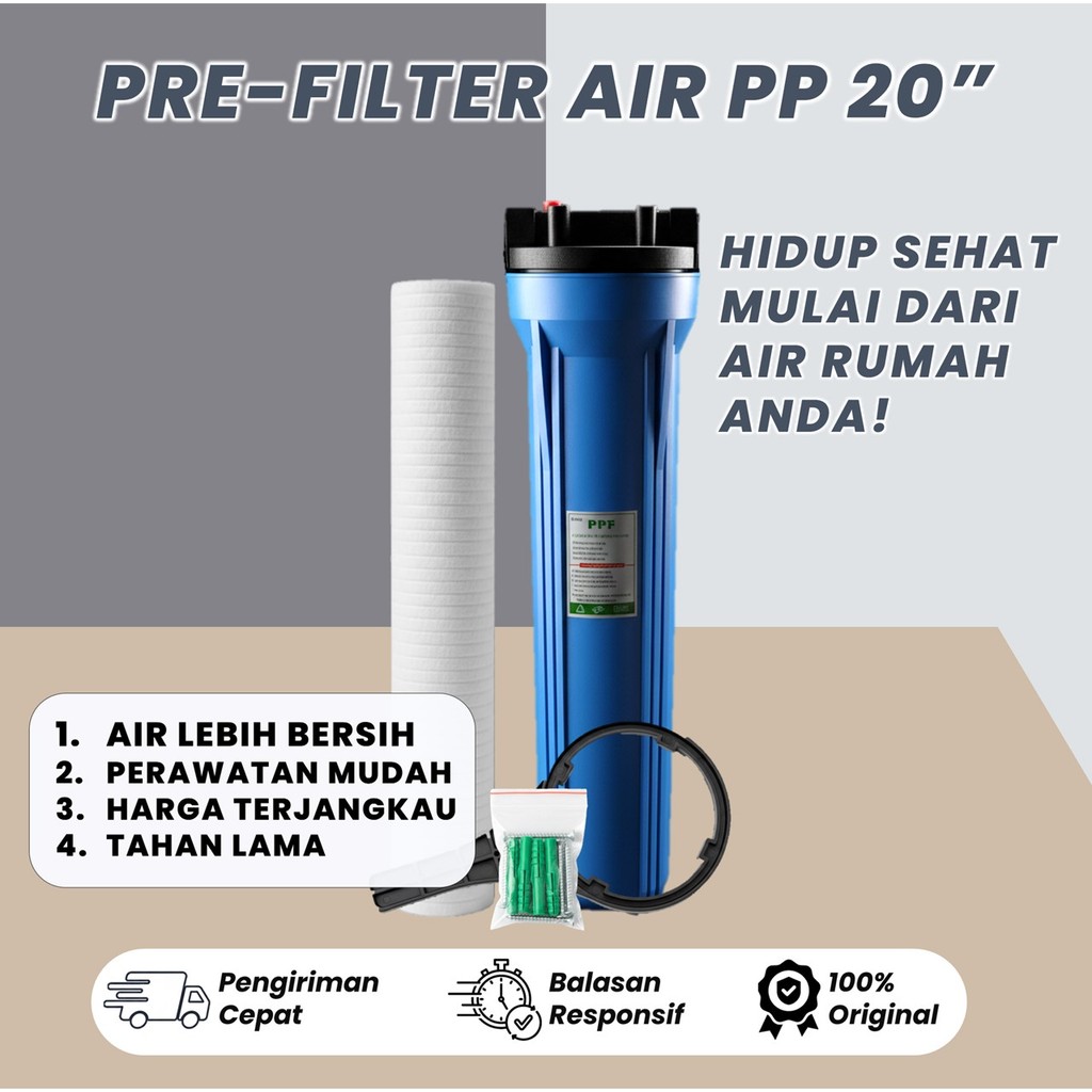 HOUSING FILTER AIR  20" + Filter PPF 5 Micron