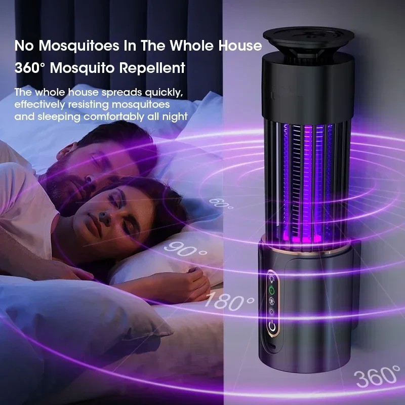 2025 Electric Mosquito Killer Lamp Insect Fly Trap USB Timing Mosquito Swatter Outdoor Insect Killer