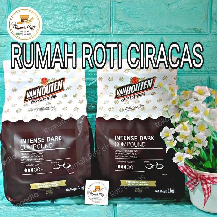 JTTOP VAN HOUTEN COKLAT PROFESSIONAL DARK COMPOUND CHOCOLATE COCOA COINS 1KG
