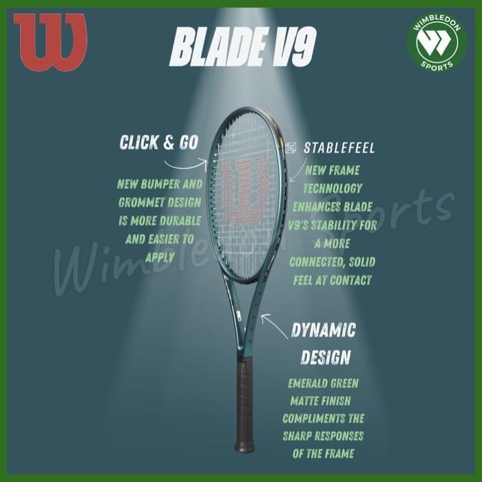 Raket Tenis Wilson Blade 104 v9 / Raket Wilson Blade v9 2024 Original
