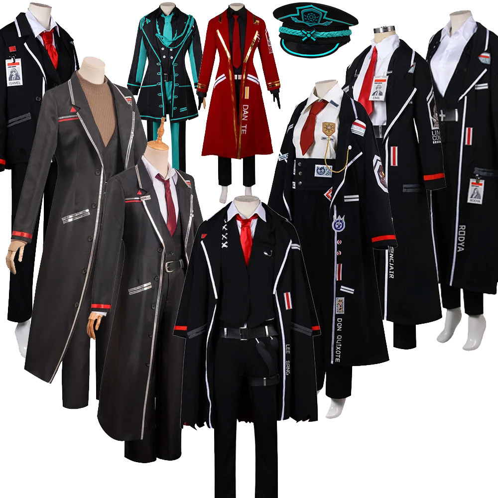 Limbus Company Hong Lu Faust Yi Sang Dante Sinclair Cosplay Costume Shirt Coat Pants Uniform