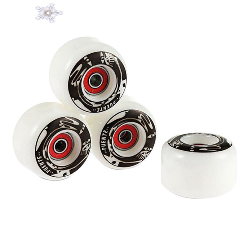 PUENTE 4Pcs Set Skateboard Wheels Durable PU Skate Wheels Longboard Cruiser Wheels For Ollie Punk