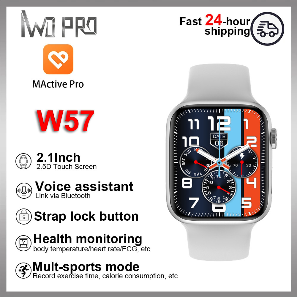 IWO PRO Original W57 smartwatch 1.95 inch series7 IP68 waterproof support bluetooth call nfc sport m