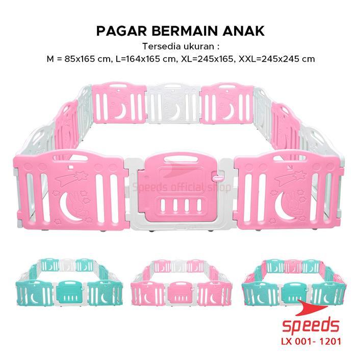 SPEEDS SNI Pagar Anak Pagar Bayi Set Babyfance Playpen Prosotan Kuda kudaan Mainan Anak Pagar
