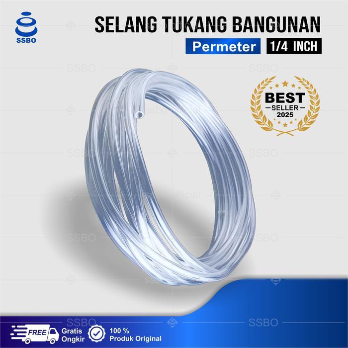 SELANG TUKANG WATERPASS - SELANG AIR 1/4 INCH PERMETER SELANG AIR TIMBANG