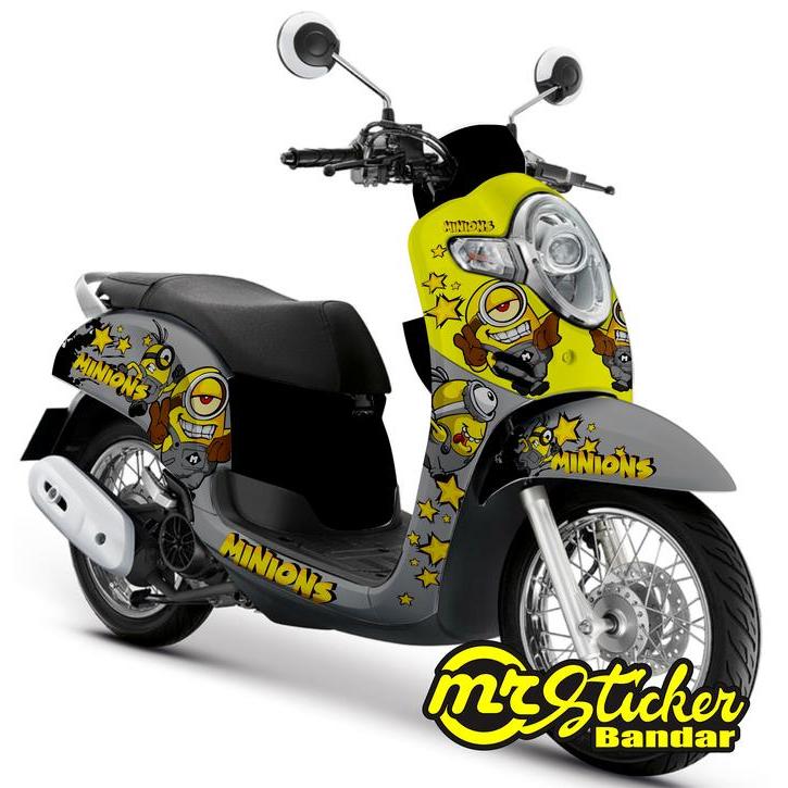 Decal Scoopy Full Body Full Blok Fi 2017-2020 Minion Abu Kuning