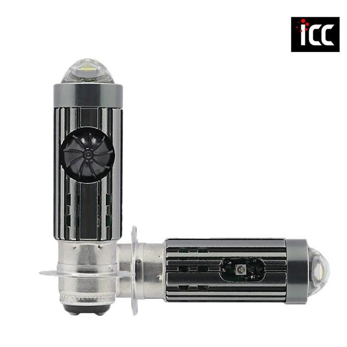 Lampu Led H6 Laser Tornado Kipas Devil Eye Biru Icc Motorcycle