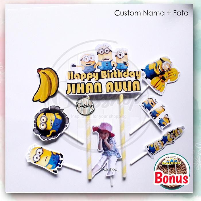Topper cake karakter Minion