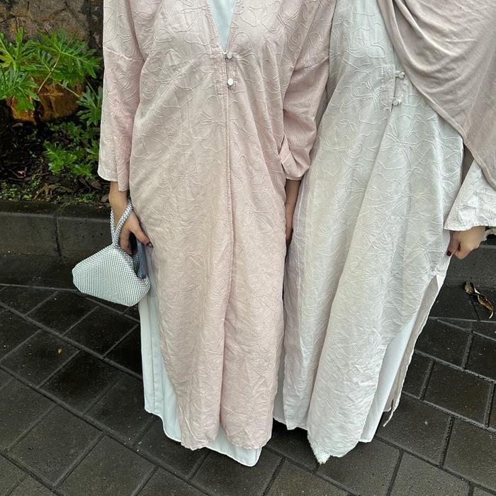 Jameela Abaya Chakira/Only Outer/Abaya Outer/Outer Jameela/Abaya Chakira/Abaya Cotton Bordir Pasti