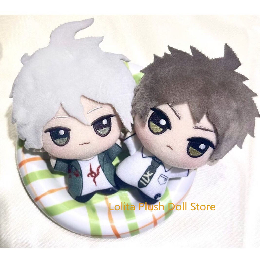 Danganronpa Hinata Hajime 10Cm Anime Soft Kawayi Keychain Plush Doll Cute Stuffed Toy Backpack