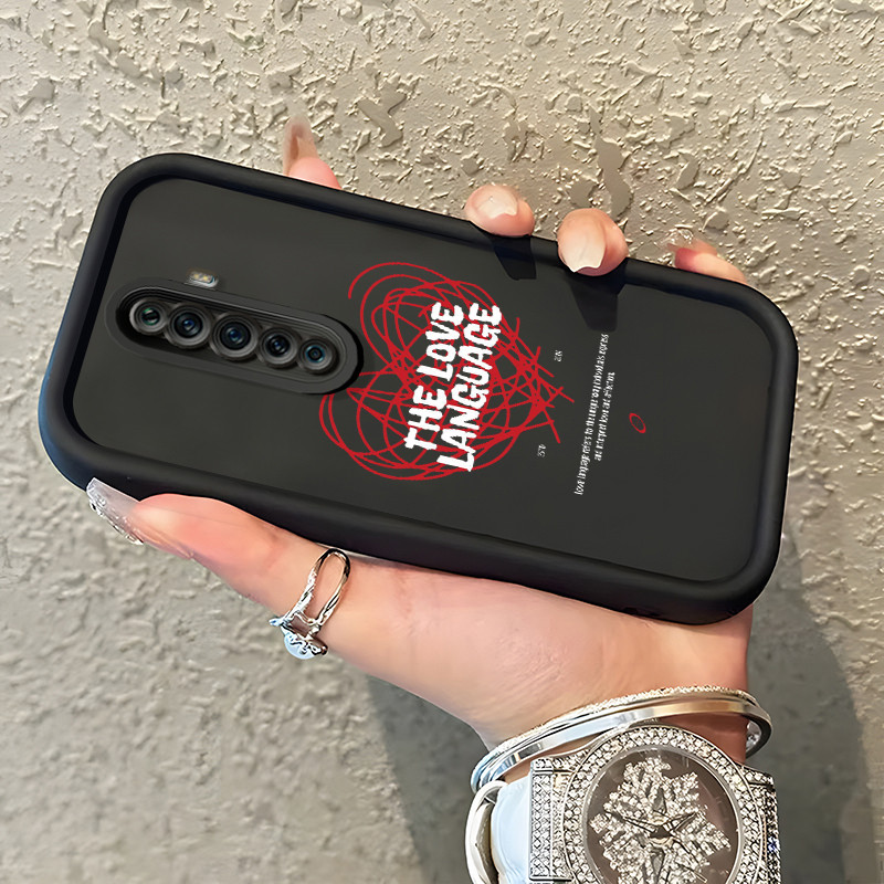 Casing Hp Untuk OPPO Reno 2F Reno 2Z Reno2 F Reno2 Z Case Casing Menggambar Hati pola Kasus HP Tangg